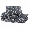 vidaXL Duvet Cover Set Grey 200x200 cm Cotton