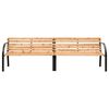 vidaXL Twin Garden Bench 241 cm Chinese Fir Wood