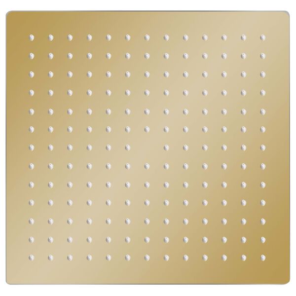 vidaXL Rain Shower Head Stainless Steel 30x30 cm Square Gold
