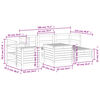 vidaXL 7 Piece Garden Sofa Set Impregnated Wood Pine