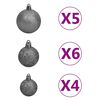 vidaXL Artificial Pre-lit Christmas Tree with Ball Set Green 120 cm