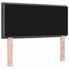 vidaXL LED Headboard with LED Strip Lights Dark Grey 80 cm Polyester