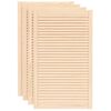 vidaXL Cabinet Doors Louvred Design 4 pcs 99.3x59.4 cm Solid Wood Pine