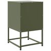 vidaXL Bedside Cabinets 2 pcs Olive Green 36x39x60.5 cm Steel