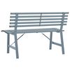 vidaXL Garden Bench 110 cm Steel Grey