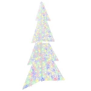 vidaXL Christmas Tree with 240 LEDs Multicolour 180 cm Acrylic