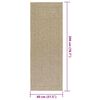 vidaXL Rug ZIZUR Beige 80x200 cm Jute Look Indoor and Outdoor