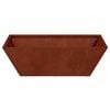 vidaXL Garden Planter 5 pcs Rusty 50 x 50 x 15 cm Weathering Steel