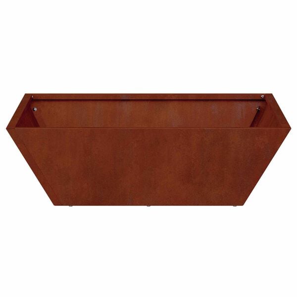 vidaXL Garden Planter 5 pcs Rusty 50 x 50 x 15 cm Weathering Steel