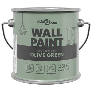 vidaXL Wall Paint Green