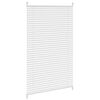 Plisse Blind 80x125cm White Pleated Blind