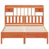 vidaXL Bookcase Bed without Mattress Wax Brown 150x200 cm King Size Solid Wood Pine