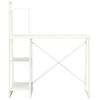 vidaXL Desk with Shelving Unit White 102x50x117 cm