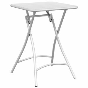 vidaXL Bistro Table White 55 x 55 x 72.5 cm Powder-coated Steel