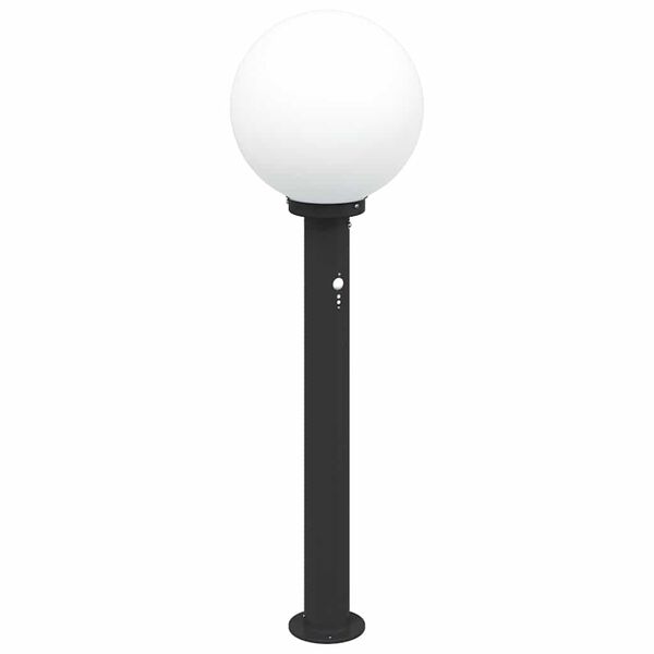 vidaXL Bollard Light with Sensor 80 cm Black IP44