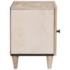 vidaXL Bedside Cabinet Beige 40 x 33 x 46 cm Solid Acacia wood