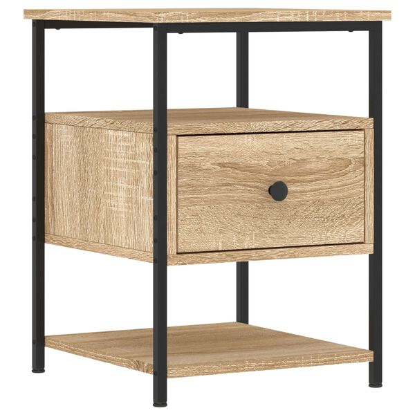 vidaXL Bedside Cabinet Sonoma Oak 40x42x56 cm Engineered Wood