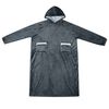 vidaXL Blanket Hoodie Navy Blue L Fleece and Flannel