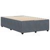 vidaXL Bed Frame without Mattress Dark Grey 120x200 cm Velvet