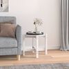 vidaXL Coffee Table White &Oslash; 52.5x45 cm Solid Wood Pine