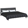 vidaXL Summer Duvet Black 220 x 240 cm Satin and Microfiber