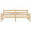 vidaXL Bed Frame without Mattress Solid Pinewood 160x200 cm