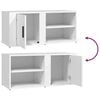 vidaXL TV Cabinet White 80x31,5x36 cm Engineered Wood