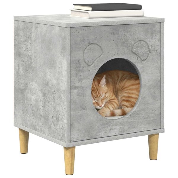 vidaXL Cat House Concerte 42.5 x 40 x 53 cm Engineered Wood
