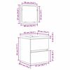 vidaXL Bathroom Furniture Set 2 pcs Old Wood and White Engineered Wood