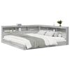 vidaXL Bookcase Bed Grey sonoma 180 x 200 cm Engineered wood