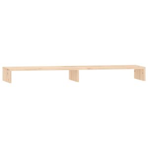 vidaXL Monitor Stand 100x27x10 cm Solid Wood Pine