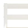 vidaXL Bed Frame without Mattress White Solid Pine Wood 180x200 cm Super King