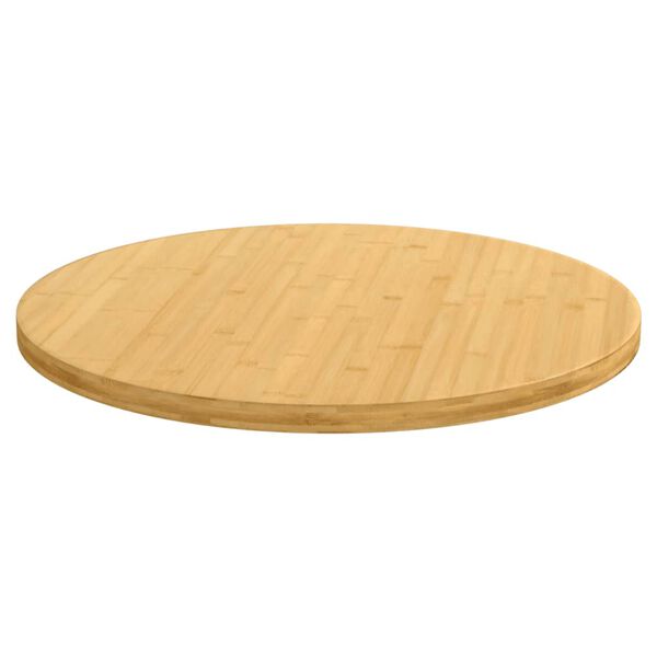 vidaXL Table Top Ø80x2.5 cm Bamboo