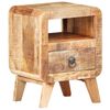 vidaXL Bedside Cabinet | Rough Mango Wood | 30x30x41 cm | Bedside Cabinet
