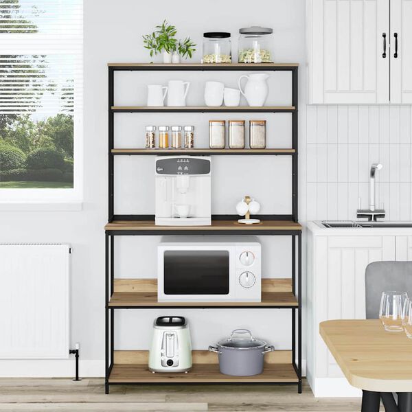 vidaXL Kitchen Shelf Artisan Oak 100 x 40 x 168 cm Engineered Wood