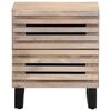 vidaXL Bedside Cabinet 40x34x46 cm Solid Wood Bleached Mango
