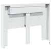 vidaXL Headboard Cabinet with LED White 140 x 16.5 x 103.5 cm