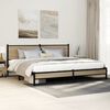 vidaXL Metal Bed Frame without Mattress Sonoma Oak 193x203 cm