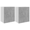vidaXL Hanging Cabinets 2 pcs "Lyon" Concrete Grey 50x31x60 cm