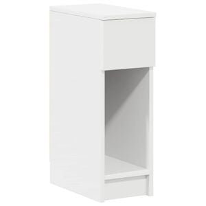 vidaXL Bedside Cabinet with Drawer White 20x36x60 cm