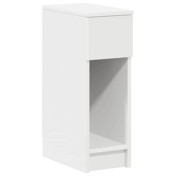 vidaXL Bedside Cabinet with Drawer White 20x36x60 cm