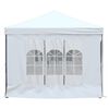vidaXL Folding Party Tent with Sidewalls White 3x6 m