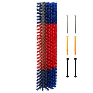 vidaXL Cattle Brushes Red and Blue 20 x 9 x 50 cm Plastic and Steel