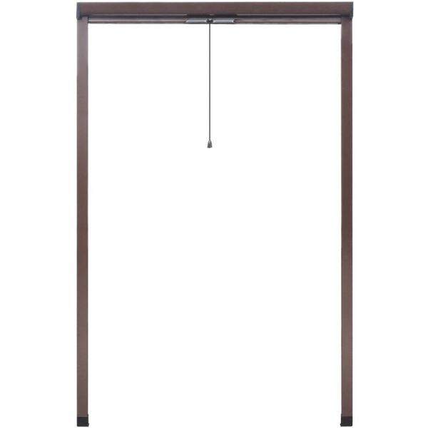 Brown Roll Down Insect Screen for Windows 120 x 170 cm