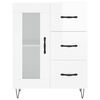 vidaXL Sideboard High Gloss White 69.5x34x90 cm Engineered Wood