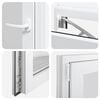 vidaXL Basement Window RISOR 60x80 cm Tilt&Turn DIN Left White