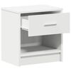 vidaXL Bedside Cabinets 2 pcs with Drawer White 39x28x41 cm