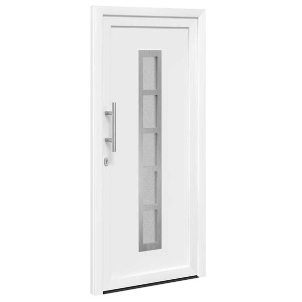 vidaXL Front Door White 88 x 200 cm PVC