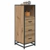 vidaXL Bathroom Furniture Set Artisan Oak 35 x 37.5 x 100 cm