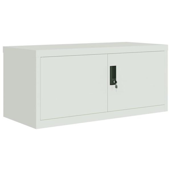 vidaXL File Cabinet Light Grey 90x40x180 cm Steel